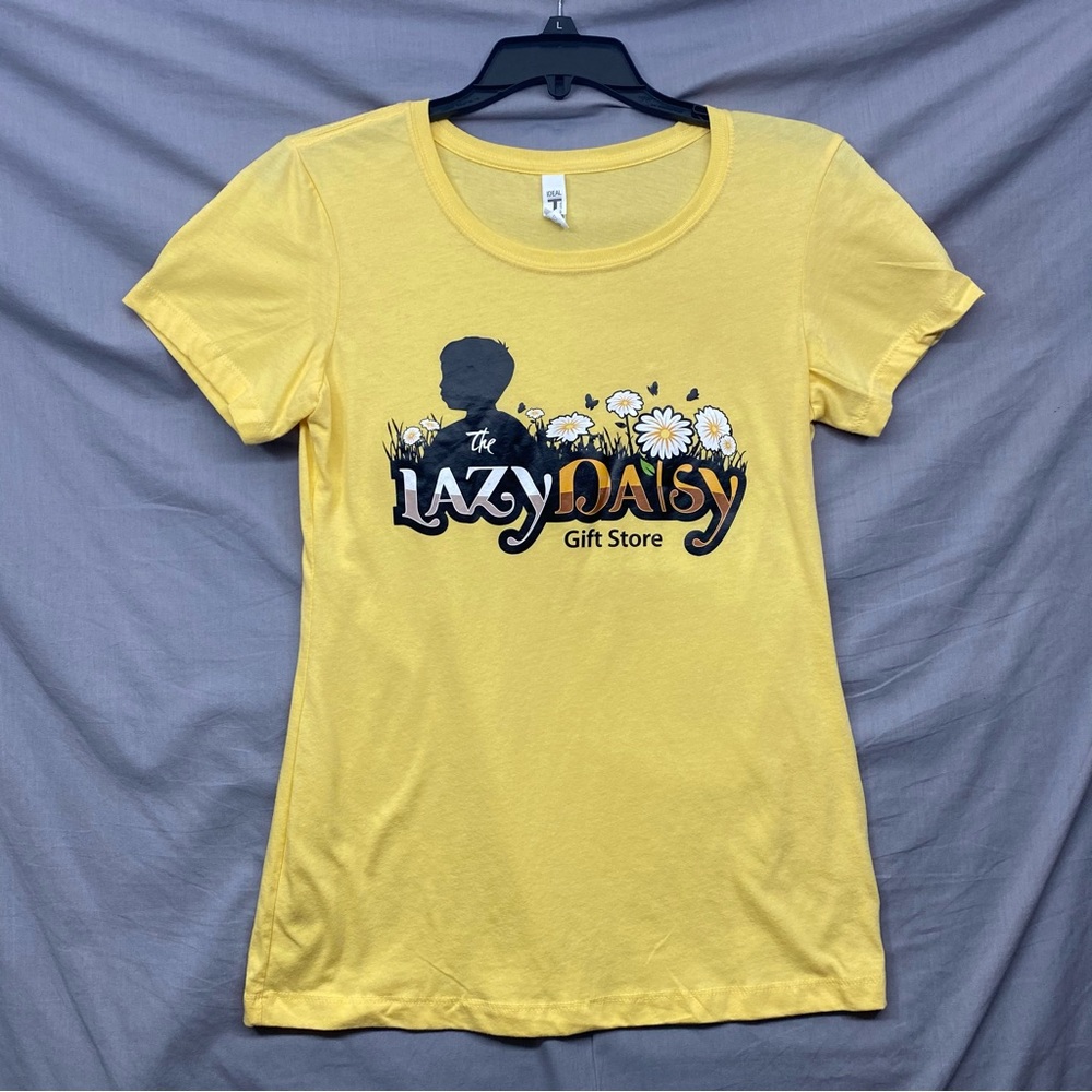 Next Level T-Shirt Lazy Daisy Yellow Size | L
